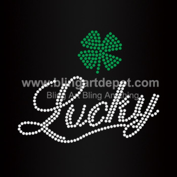 Lucky Rhinestone Iron On Transfers Lucky Rhinestone Iron On Transfers